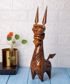 Wooden Handmade Traditional Horse famous worldwide as Terracotta Horse - 16 inches height