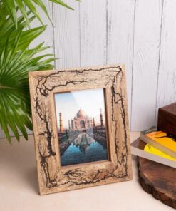 Natural Mango Wood, Rustic Look, Square shaped, Photo Frame
