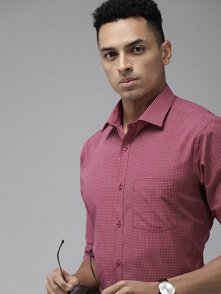 Screenshot 2026-07-23 130648 Pure Cotton Slim Fit Micro Checked Formal Shirt