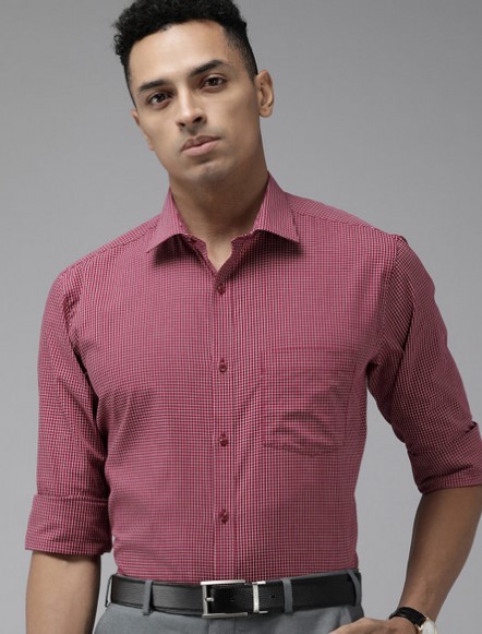 Screenshot 2026-07-23 130704 Pure Cotton Slim Fit Micro Checked Formal Shirt - Image 4