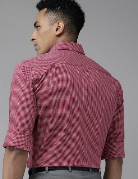 Screenshot 2026-07-23 130714 Pure Cotton Slim Fit Micro Checked Formal Shirt - Image 3