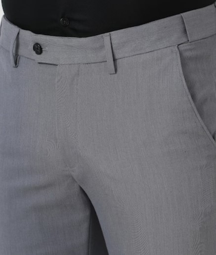 Screenshot 2026-07-23 132205 Men Grey Textured Trousers - Image 2