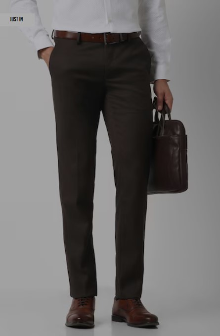 Screenshot 2026-07-23 133414 Men Brown Textured Trousers