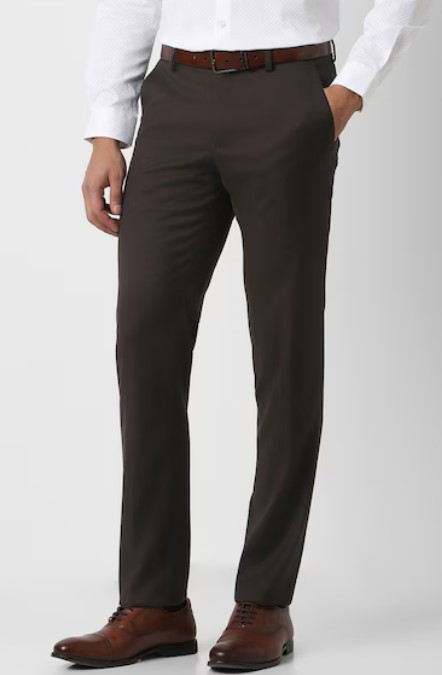 Screenshot 2026-07-23 133440 Men Brown Textured Trousers - Image 3