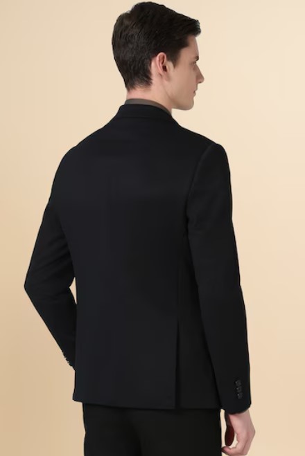 Screenshot 2026-07-23 135713 Men Black Textured Formal Blazer - Image 3