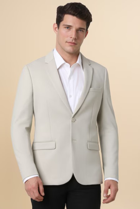 Screenshot 2026-07-23 140528 Men Grey Check Formal Blazer