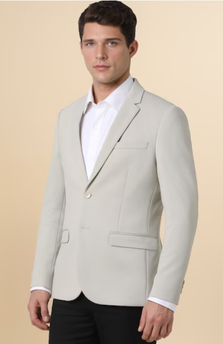Screenshot 2026-07-23 140554 Men Grey Check Formal Blazer - Image 3