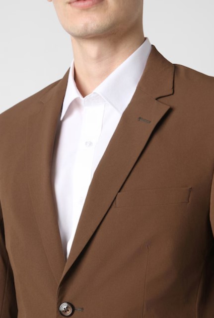 Screenshot 2026-07-23 140905 Men Brown Solid Formal Blazer - Image 3